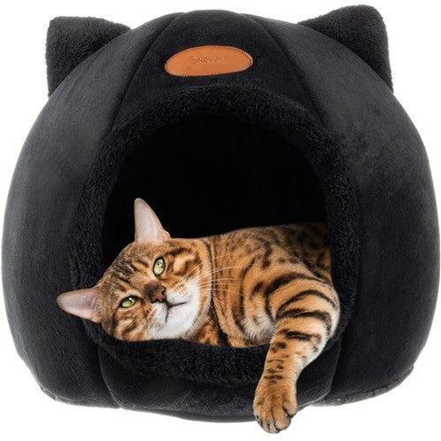 Purlov Luxe kattenmand voor de Kat  - Pluche Kattenbed -, Dieren en Toebehoren, Hondenmanden, Ophalen of Verzenden