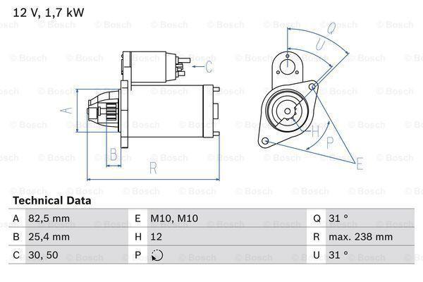 Startmotor / Starter MERCEDES-BENZ E-KLASSE (E 200 CDI,E..., Auto-onderdelen, Motor en Toebehoren, Nieuw, Ophalen of Verzenden