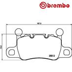 BREMBO Remblokken set PORSCHE 911 3.0 Carrera achterzijde, Verzenden, Nieuw