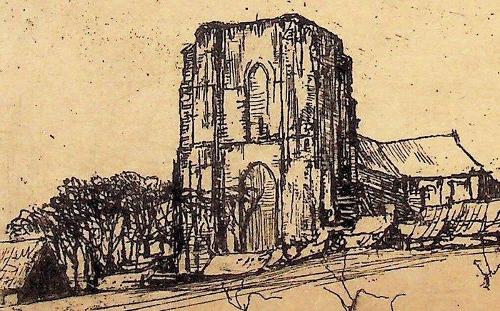 Walter Vaes (1882-1958) - Gezicht op Veere 1919, Antiek en Kunst, Antiek | Overige Antiek