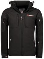 Geographical Norway Softshell Heren Jas Tunar Afneembare, Kleding | Heren, Jassen | Zomer, Verzenden, Nieuw, Zwart