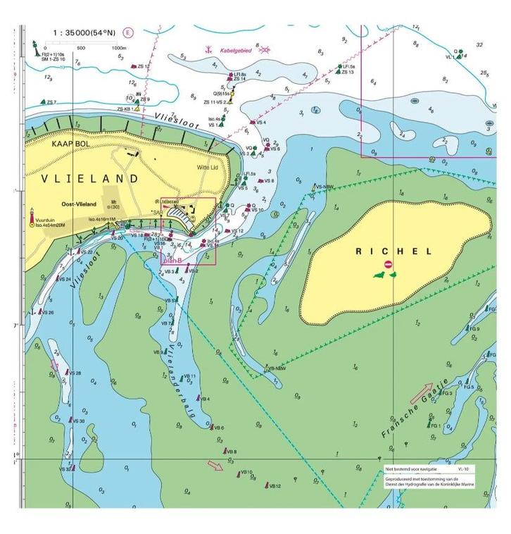 Kaartkussen Vlieland, Watersport en Boten, Accessoires en Onderhoud, Nieuw, Ophalen of Verzenden