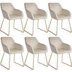 Eetkamerstoel Jeane, fluweellook, sledeonderstel - Fluweello, Huis en Inrichting, Stoelen, Verzenden, Nieuw