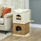 TRUUSK Krabton 75,5 Cm Hoog Drielaags Kattenton Met Pluche R, Dieren en Toebehoren, Katten-accessoires, Verzenden, Nieuw
