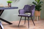 Eetkamerstoel Jewel, 3 kleuren Velvet stof., Huis en Inrichting, Nieuw, Vijf, Zes of meer stoelen, Stof, Modern