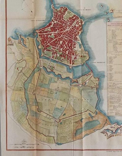 Italië - Mantova //. Lombardije; Vallardi Francesco edit. -, Boeken, Atlassen en Landkaarten