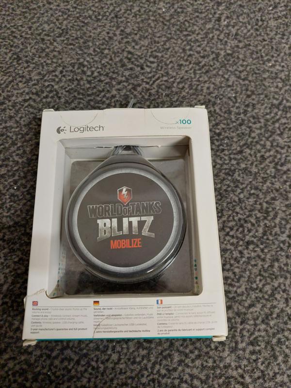 Logitech Wireless speaker world of tanks versie (nieuw), Spelcomputers en Games, Spelcomputers | Overige Accessoires, Nieuw, Ophalen of Verzenden
