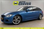 BMW 3-serie 320d High Executive M-Sport 191PK Pano Leder, Auto's, BMW, Automaat, Blauw, Stationwagon, Diesel