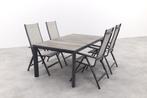 Hartman Monza/Kings verstelbare tuinset antraciet - 180x100, Verzenden, Nieuw, Overige materialen, Tuinset