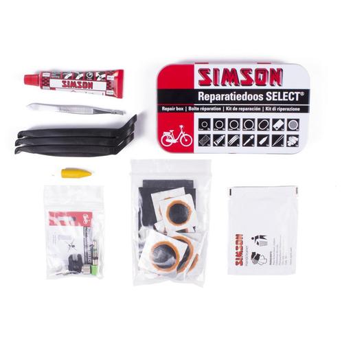 Simson Complete bandenreparatieset - 23-delig - voor fiet..., Fietsen en Brommers, Fietsonderdelen, Nieuw, Ophalen of Verzenden