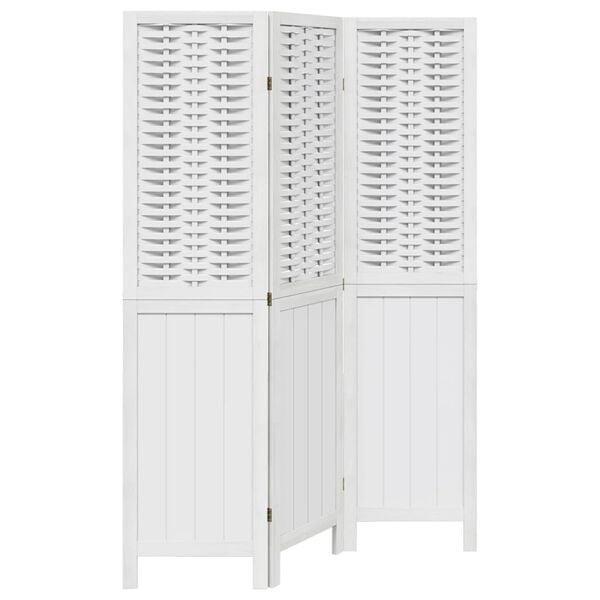 Kamerscherm Paulowniahout | OP = OP | Wit Elegant, Huis en Inrichting, Woonaccessoires | Kamerschermen, Nieuw, Ophalen of Verzenden