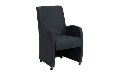 Eetkamerstoel Paulo - eetkamerstoelen - Antraciet, Huis en Inrichting, Stoelen, Grijs, Nieuw, Stof