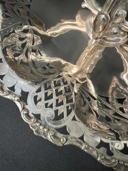 Tafelmiddenstuk - Porselein, Verzilverd, Zilver, Antiek en Kunst, Antiek | Overige Antiek