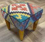Poef - ( unused ) - kelim handgeweven - wol - kleurrijk, Nieuw