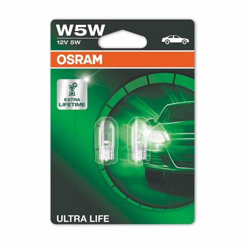 Osram Gloeilamp W5W 12V 5W Ultra Life W2.1x9.5d 2 Stuks, Auto-onderdelen, Verlichting, Nieuw, Ophalen of Verzenden