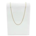 Gouden fantasie schakelketting | 46 cm (unisex ketting), Ophalen of Verzenden, Gebruikt, Overige kleuren, Goud