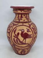 Sgraffito pottery - Sgraffito - Vaas - Klei - rood, Antiek en Kunst