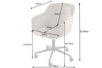 In hoogte verstelbare design bureaustoel EUPHORIA champagne, Huis en Inrichting, Stoelen, Ophalen of Verzenden, Nieuw