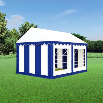 Partytent 3x4 PVC - Classic | Blauw / wit beschikbaar voor biedingen