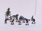 8 geverfde tinnen soldaatjes, 1 ongeverfd (kogeldrager) c..., Hobby en Vrije tijd, Modelbouw | Figuren en Diorama's, Ophalen of Verzenden