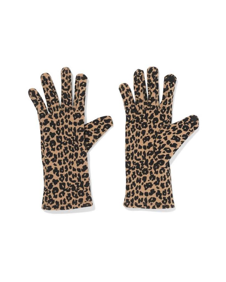 HEMA Dameshandschoenen met touchscreen tip luipaard multi1, Kleding | Dames, Overige Dameskleding, Nieuw, Verzenden