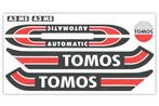 Tomos Stickerset mat standaard automatic zwart / rood com..., Fietsen en Brommers, Ophalen of Verzenden, Nieuw