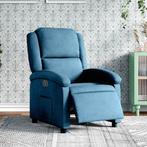 vidaXL Fauteuil elektrisch verstelbaar fluweel blauw, Huis en Inrichting, Fauteuils, Verzenden, Nieuw