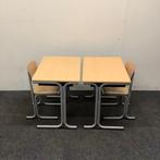 Tweedehands complete school set Galvanitas 10 stuks tafels +, Ophalen of Verzenden, Gebruikt, Hout, Vijf, Zes of meer stoelen