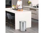 V-part - Pedaalemmer 20 liter - Stainless steel - mat RVS, Huis en Inrichting, Verzenden, Zo goed als nieuw