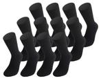 12 paar Damessokken - JustAMoment - naadloos - zwart, Kleding | Dames, Sokken en Kousen, Verzenden, Nieuw