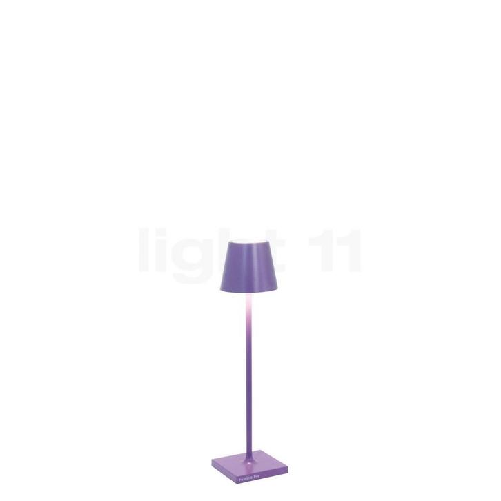 Zafferano Poldina Acculamp LED, purper - 27,5 cm , uitloopar, Huis en Inrichting, Lampen | Vloerlampen, Nieuw, Verzenden