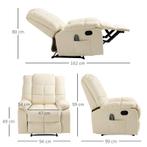 TRUUSK Massagestoel, Relaxstoel, 8 Vibratiepunten, Ligfuncti, Huis en Inrichting, Fauteuils, Verzenden, Nieuw
