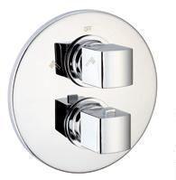 Cisal Roadster inbouw thermostaatkraan afdekset met omstel, Doe-het-zelf en Verbouw, Sanitair, Kraan, Nieuw, Chroom, Ophalen of Verzenden