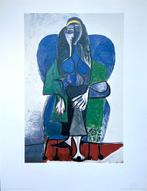 Pablo Picasso (after) - Femme Assise à l’echarpe Verte -, Antiek en Kunst