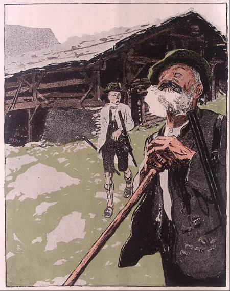 Op jacht (lijst optie, Lithos), Antiek en Kunst, Kunst | Litho's en Zeefdrukken, Verzenden