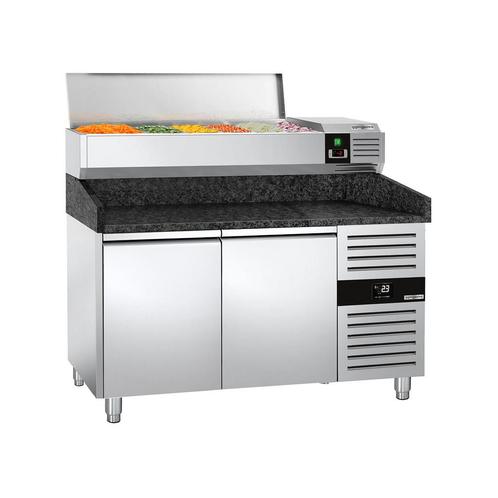 GGM Gastro | Pizza koelwerkbank PREMIUM - 1500x800mm - met 2, Zakelijke goederen, Horeca | Meubilair en Inrichting, Verzenden