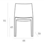Tuinstoel - Maya - Oranje - Siesta, Tuin en Terras, Tuinstoelen, Verzenden, Nieuw