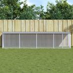 vidaXL Kippenhok met dak 403x98x90 cm gegalvaniseerd staal, Verzenden, Nieuw