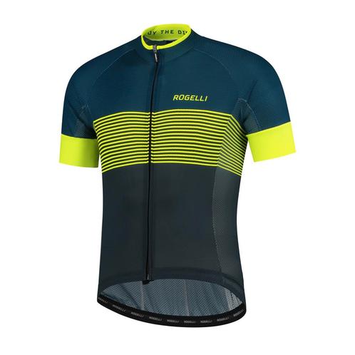 Boost fietsshirt KM Blauw/fluor, Fietsen en Brommers, Fietsaccessoires | Fietskleding, Heren, Nieuw, Verzenden