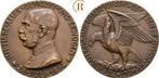 Brons medaille 1914 Karl Goetz:, Postzegels en Munten, Penningen en Medailles, Verzenden