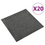 vidaXL Tapijttegels 20 st 5 m² 50x50 cm antraciet, Doe-het-zelf en Verbouw, Vloerdelen en Plavuizen, Verzenden, Nieuw