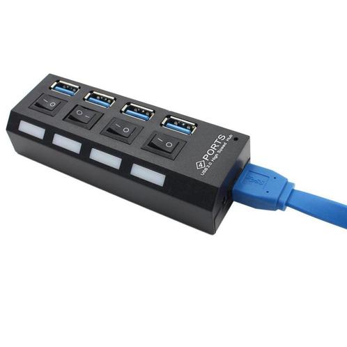 USB Poort Splitter 4x USB, Computers en Software, USB Sticks, Nieuw, Verzenden