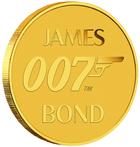 Unieke 24 Karaats Gouden James Bond Herdenkingsmunt
