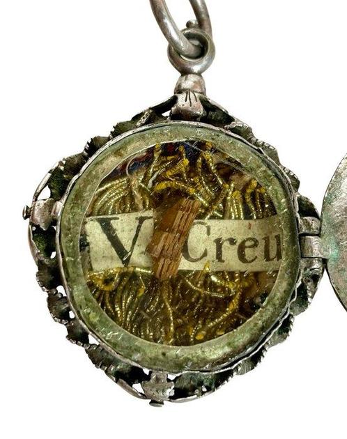 Reliekhouder - .800 zilver - 1750-1800 - Santa Cruz de, Antiek en Kunst, Kunst | Niet-Westerse kunst