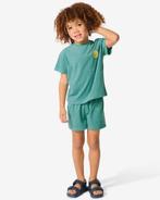 HEMA Kinder shortama badstof groen van €12.99 voor €6 sale, Verzenden, Nieuw