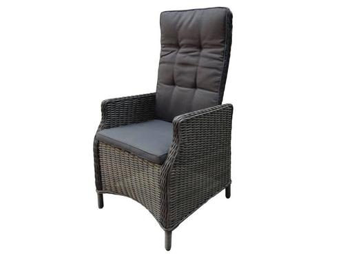 Empoli dining tuinstoel verstelbaar antraciet, Tuin en Terras, Tuinstoelen, Nieuw, Wicker, Ophalen of Verzenden