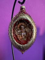 Glashütte Lauscha: conische kerstbal met leonische draden,, Diversen, Kerst, Nieuw