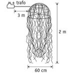 Kroonluchter Kwal met Warm Witte LED Verlichting - H200 x Ø6, Diversen, Verzenden, Nieuw