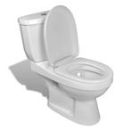 vidaXL Toilet met stortbak wit, Verzenden, Nieuw