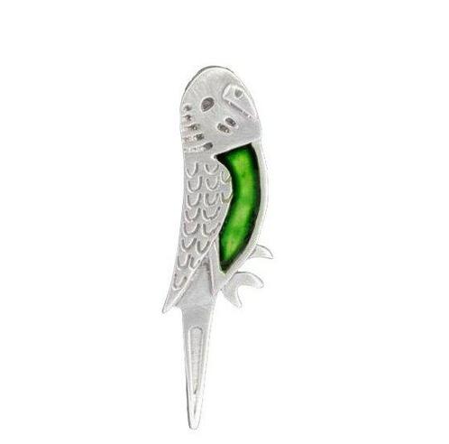 Zilveren Parkiet of Valkparkiet groot kettinghanger, Sieraden, Tassen en Uiterlijk, Kettinghangers, Verzenden